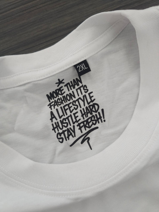 White Limited Drop Tee | Growrich Clothing