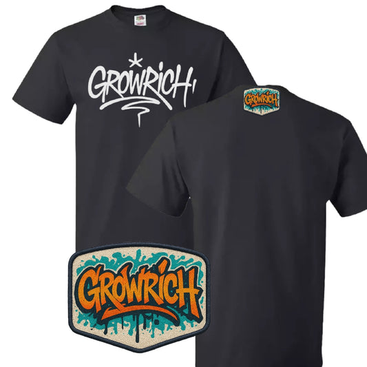 Black Limited Drop Tee | Growrich Clothing