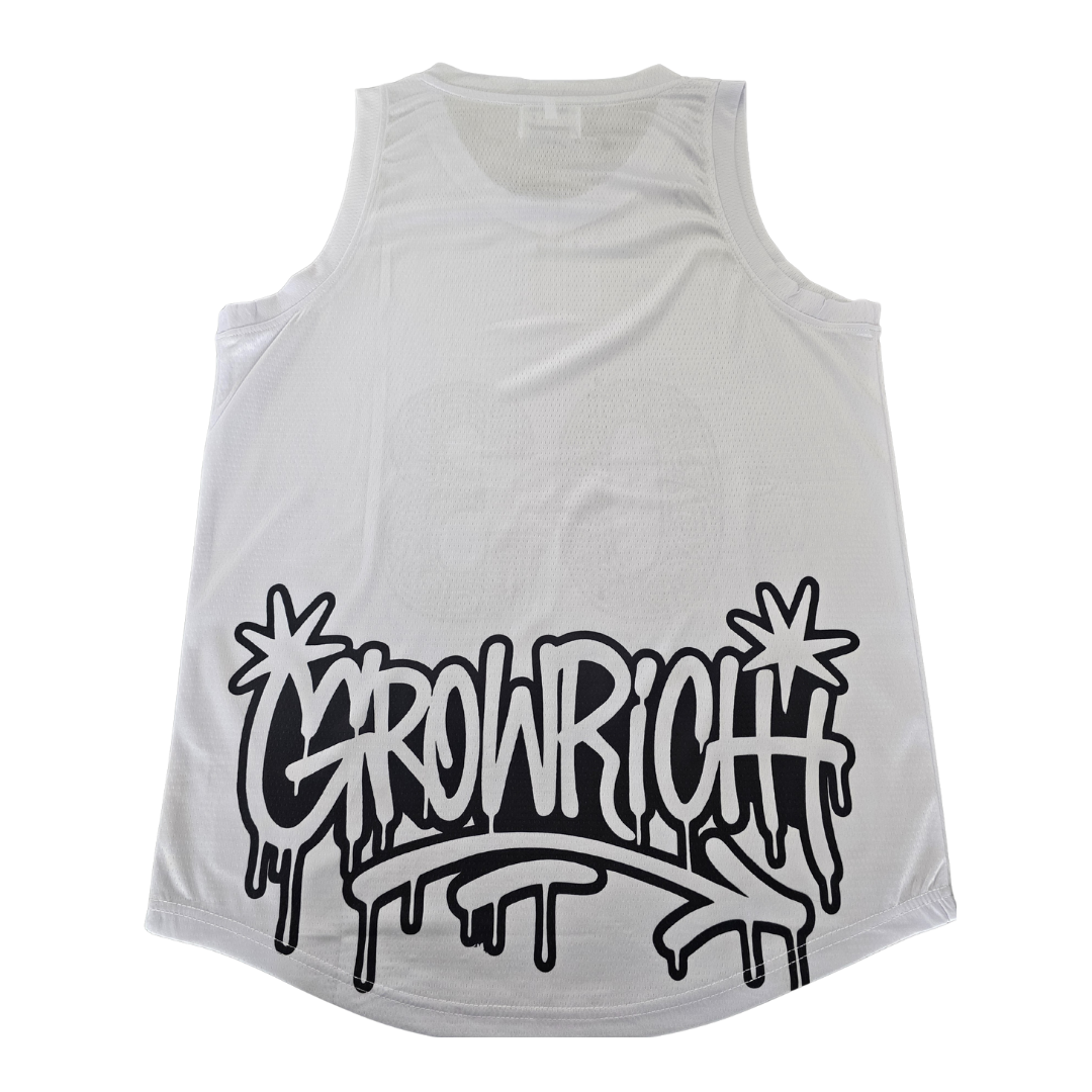 The "03" Growrich White Singlet | Growrich Clothing