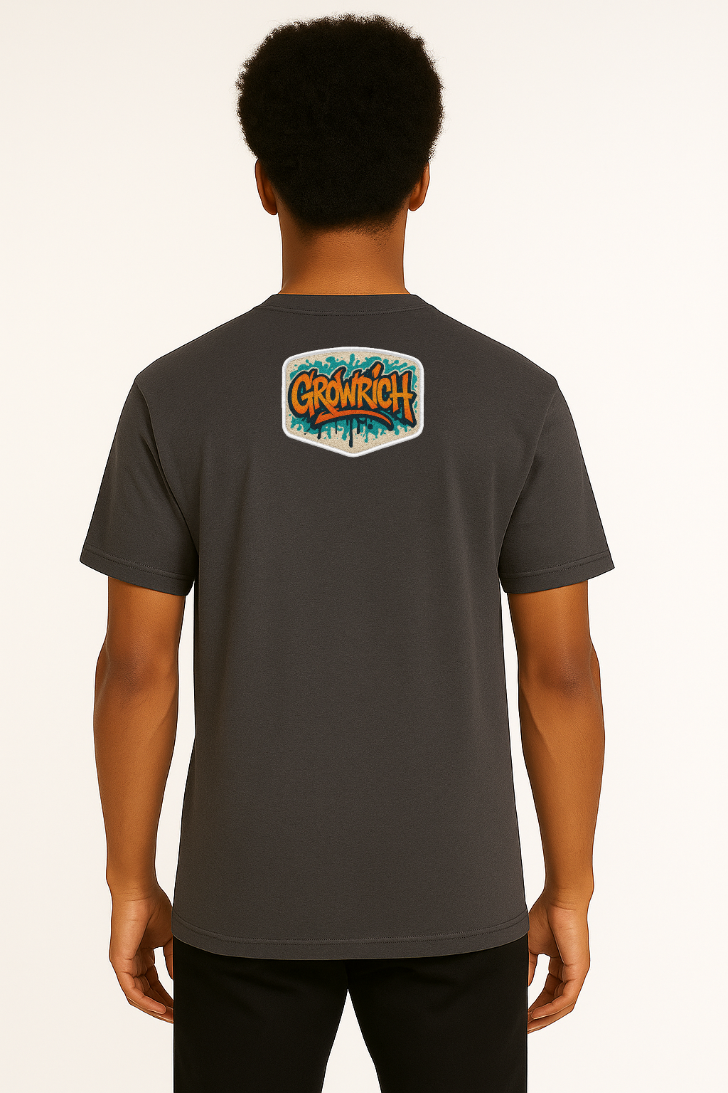 Grey Oversized Tee | Growrich Clothing