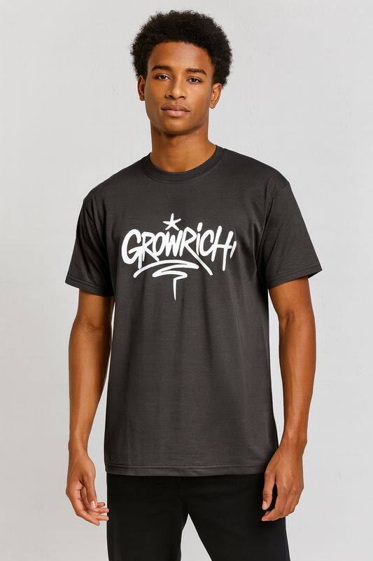 Grey Oversized Tee | Growrich Clothing