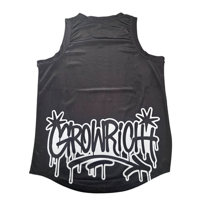 The "03" Growrich Black Singlet | Growrich Clothing