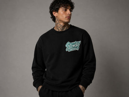 Heavy Black Crewneck