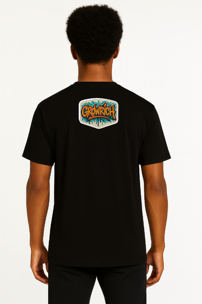 Black Oversized Tee | Growrich Clothing