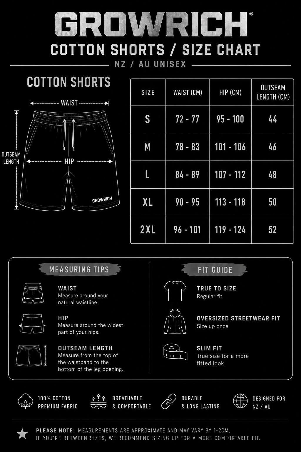Blacked Out Men's 18.5" Shorts | Growrich Clothing