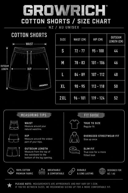 Blacked Out Men's 18.5" Shorts | Growrich Clothing