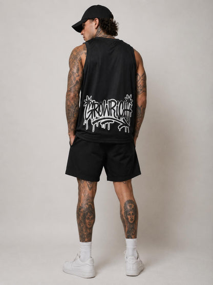 Blacked Out Men's 18.5" Shorts | Growrich Clothing
