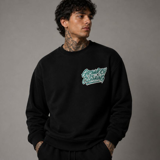 Heavy Black Crewneck