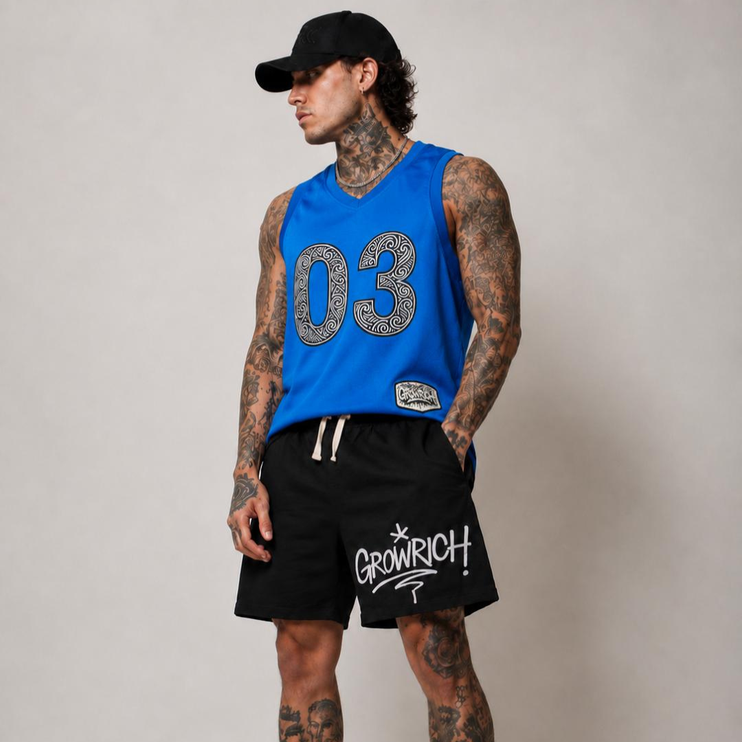 Blacked Out Men's 18.5" Shorts | Growrich Clothing