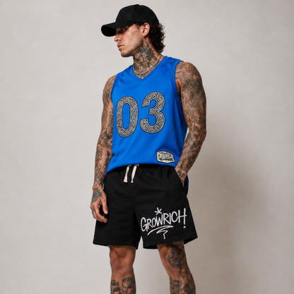 Blacked Out Men's 18.5" Shorts | Growrich Clothing